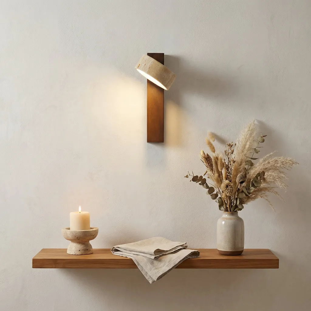 Adjustable Japandi Wall Sconce — a piece designed for serenity