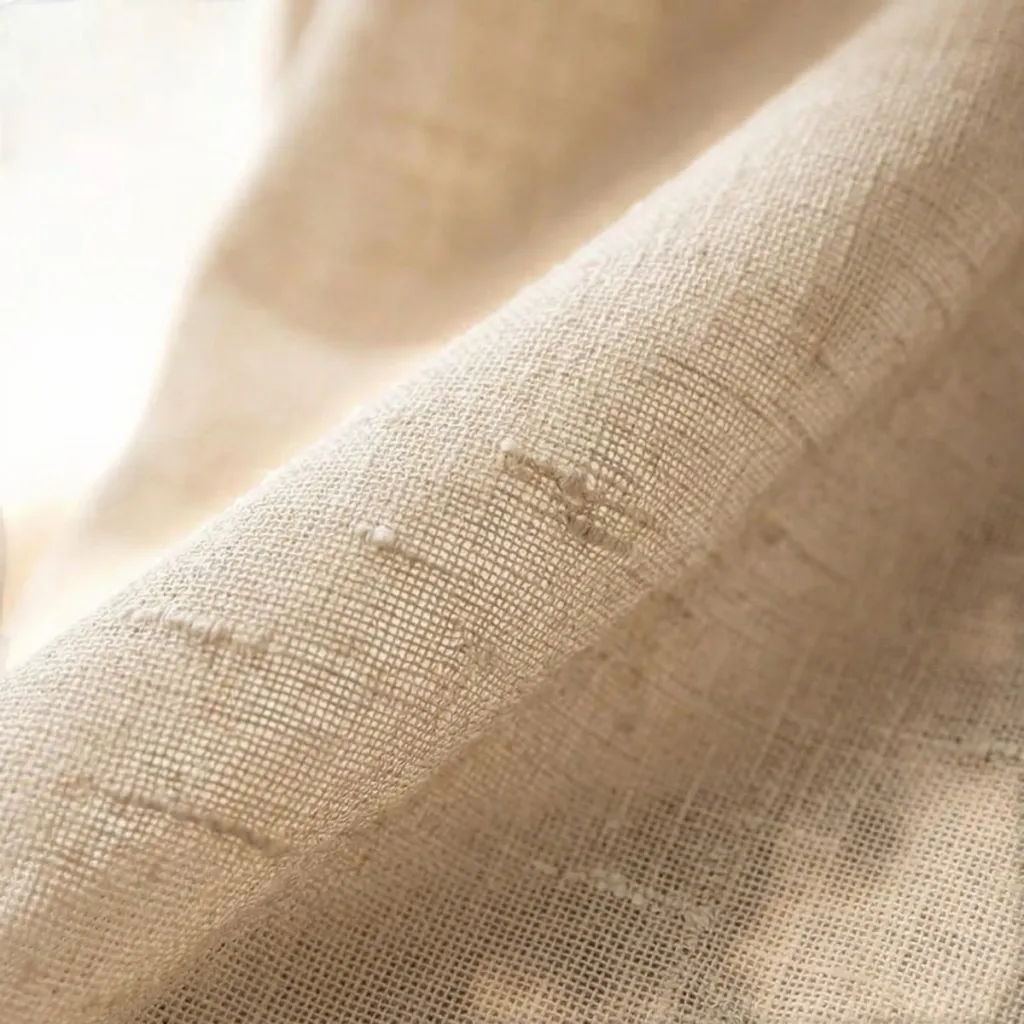 Beige Japanese Sheer Curtain, Natural Light — flexible, beautiful styling