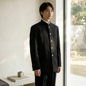 Black Gakuran Japanese School Uniform — view 1