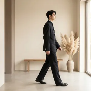 Black Gakuran Japanese School Uniform — view 2