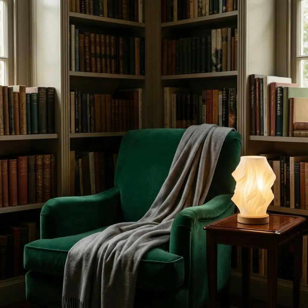 Cordless Japandi Table Lamp, Flame Shape — where minimalism meets durability