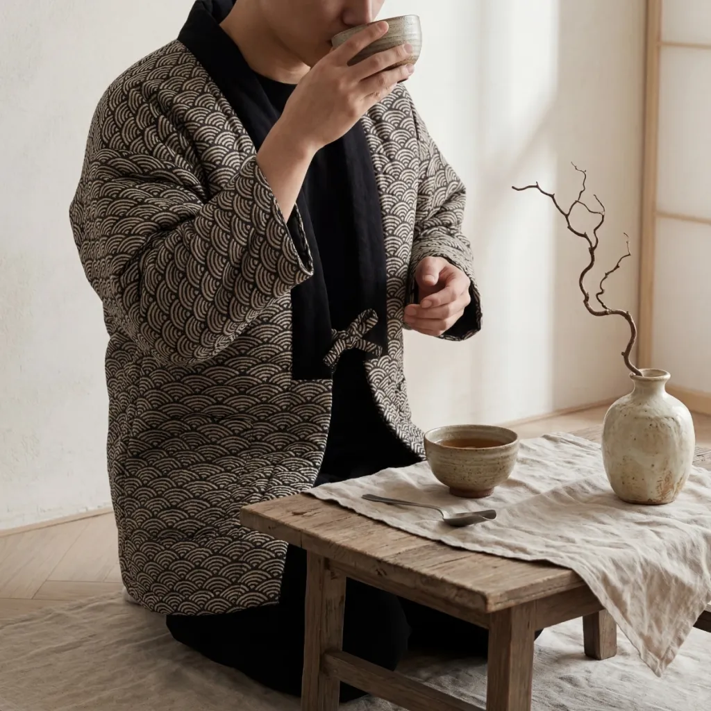 Cotton Hanten Japanese Jacket — where minimalism meets durability