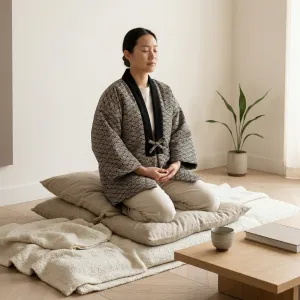 Cotton Hanten Japanese Jacket — view 4