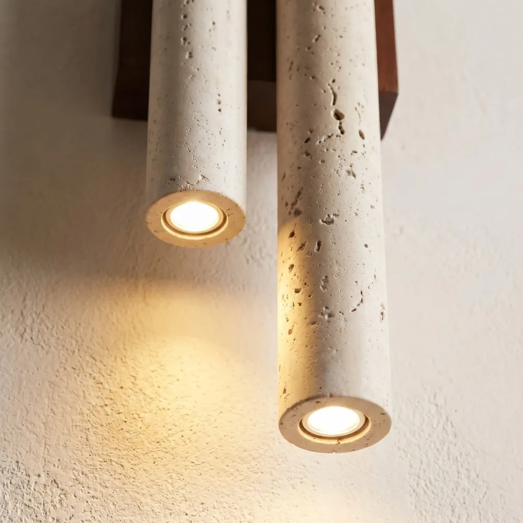 Double-Cylinder Japandi Wall Sconce — where minimalism meets durability
