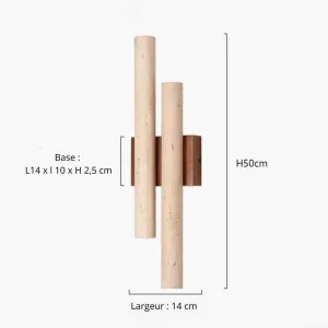 Double-Cylinder Japandi Wall Sconce — view 6