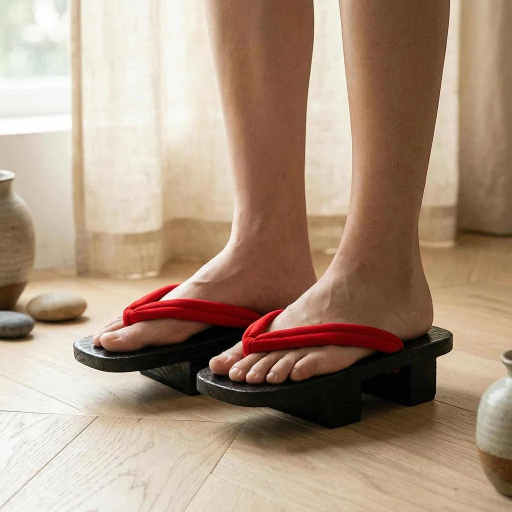 Handcrafted Japanese Geta Wooden Shoes