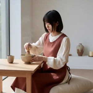 Japandi Apron with Side Closure — view 2
