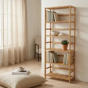 7-Tier Japandi Bamboo Shelf — view 3