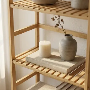 7-Tier Japandi Bamboo Shelf — view 4