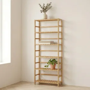 7-Tier Japandi Bamboo Shelf — view 5