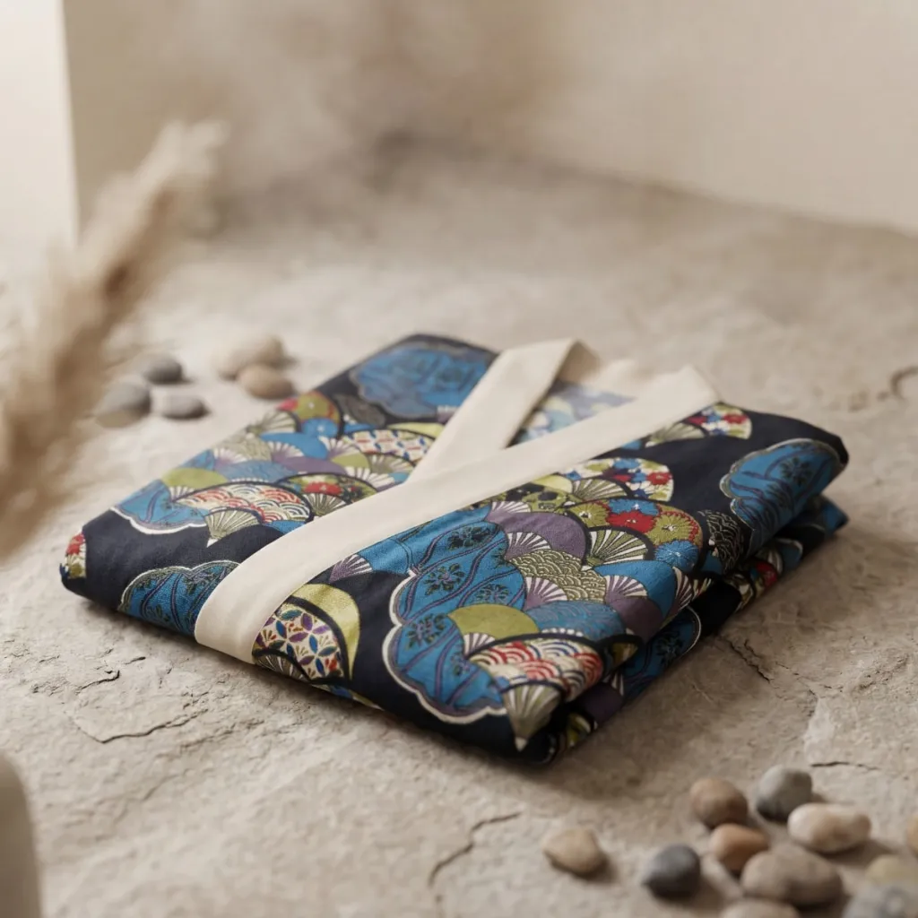 Japandi Colorful Print Jacket for Men — a piece designed for serenity