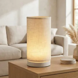 Japandi Cylinder Lamp, Warm White, USB — view 1