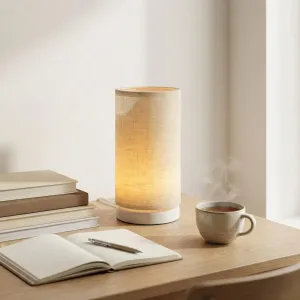 Japandi Cylinder Lamp, Warm White, USB — view 3