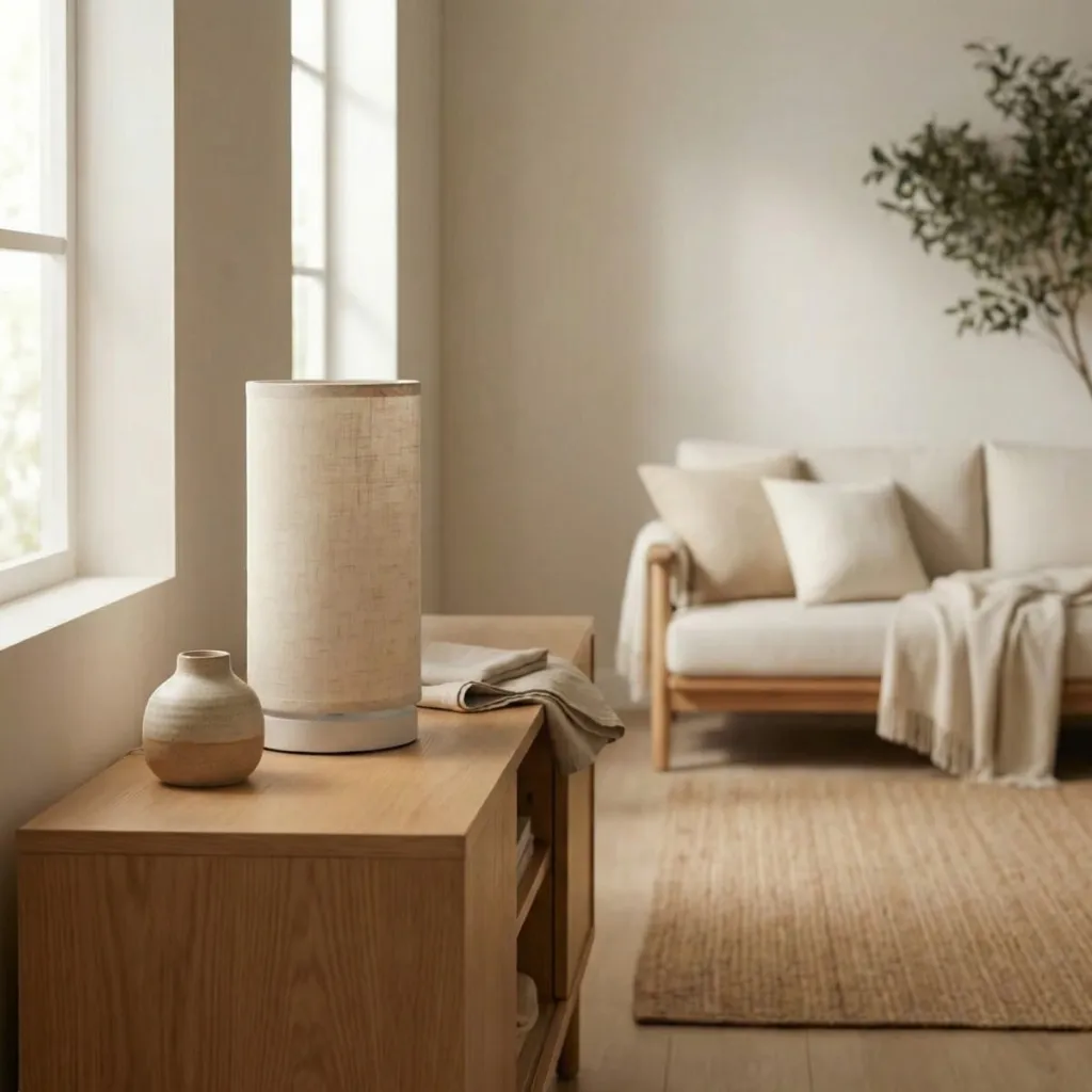 Japandi Cylinder Lamp, Warm White, USB — flexible, beautiful styling