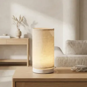 Japandi Cylinder Lamp, Warm White, USB — view 6
