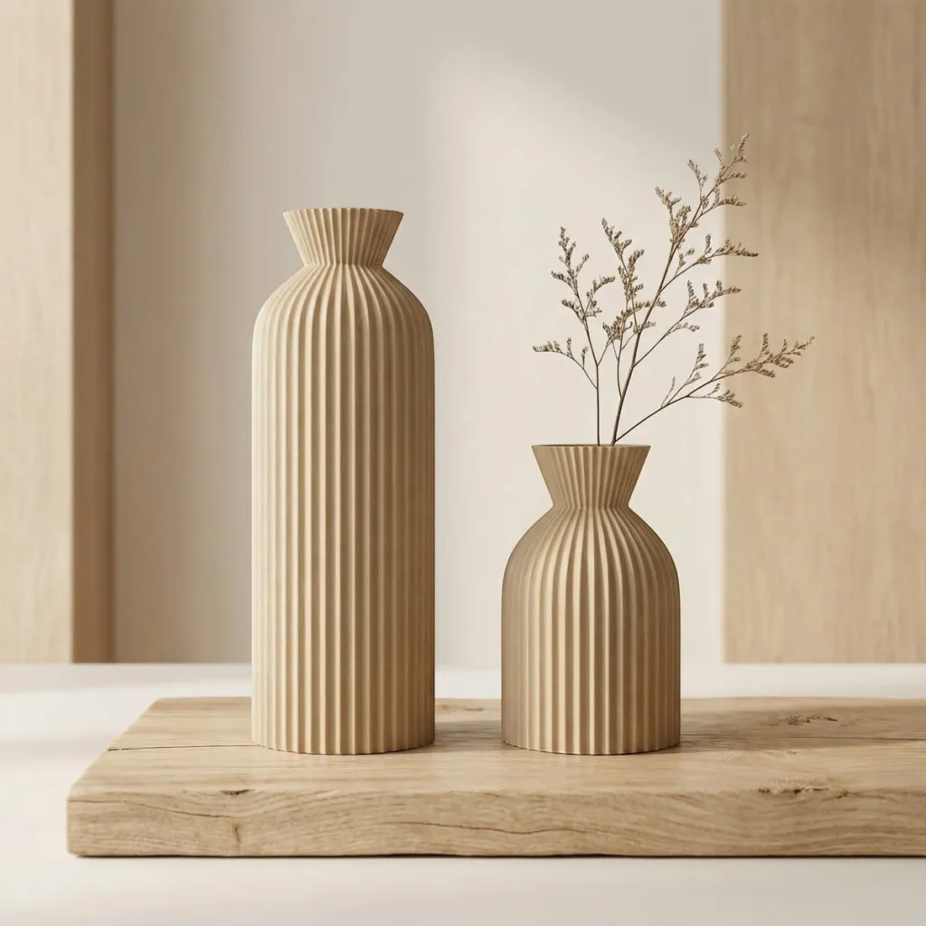 Elegant Chic Japandi Plastic Vase