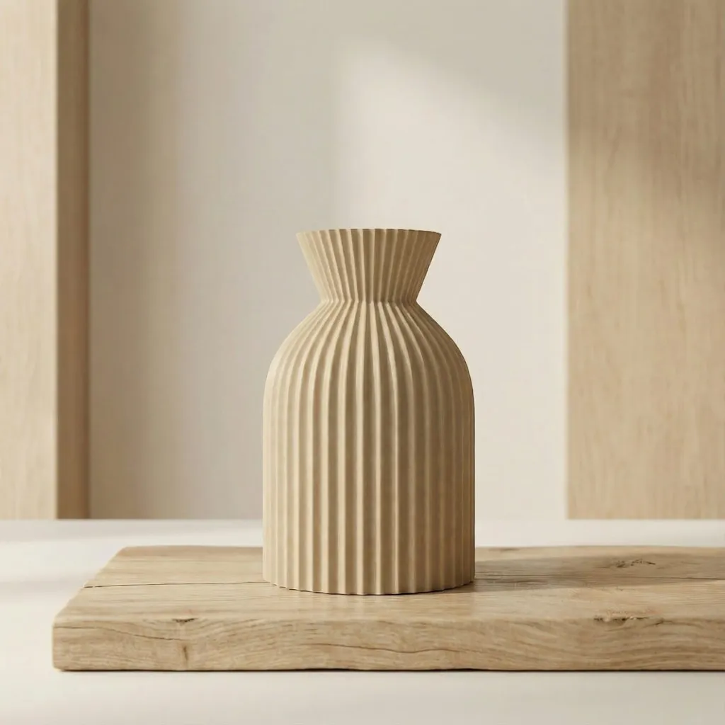 Elegant Chic Japandi Plastic Vase — a piece designed for serenity