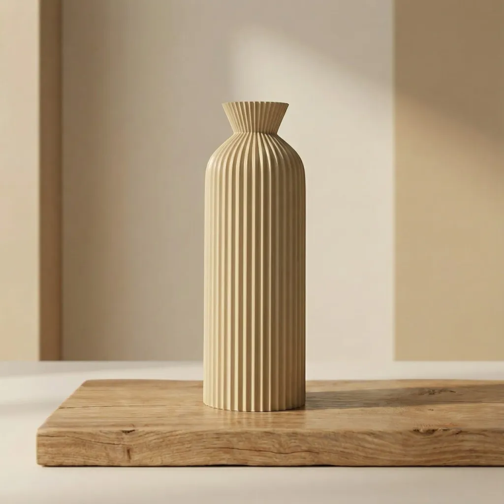 Elegant Chic Japandi Plastic Vase — where minimalism meets durability