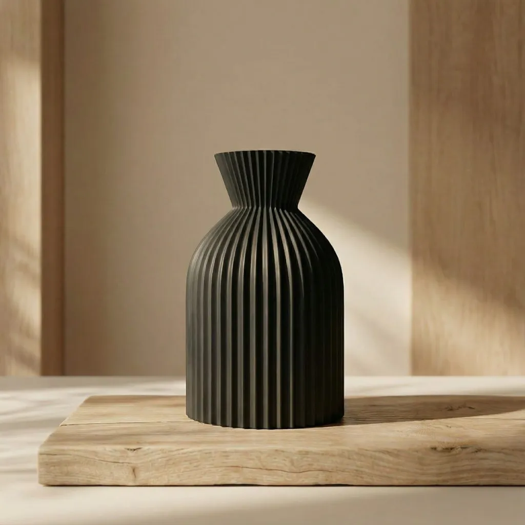 Elegant Chic Japandi Plastic Vase — flexible, beautiful styling