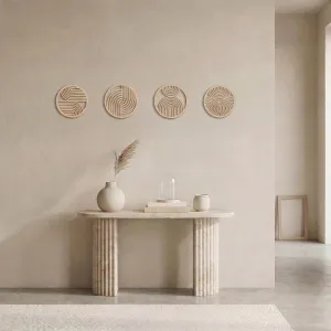Japandi Japanese Garden Wood Wall Art, Set of 4 — view 2