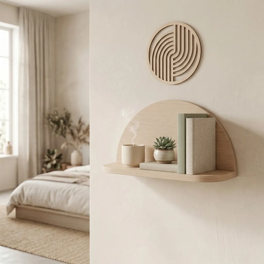 Japandi Japanese Garden Wood Wall Art, Set of 4 — where minimalism meets durability
