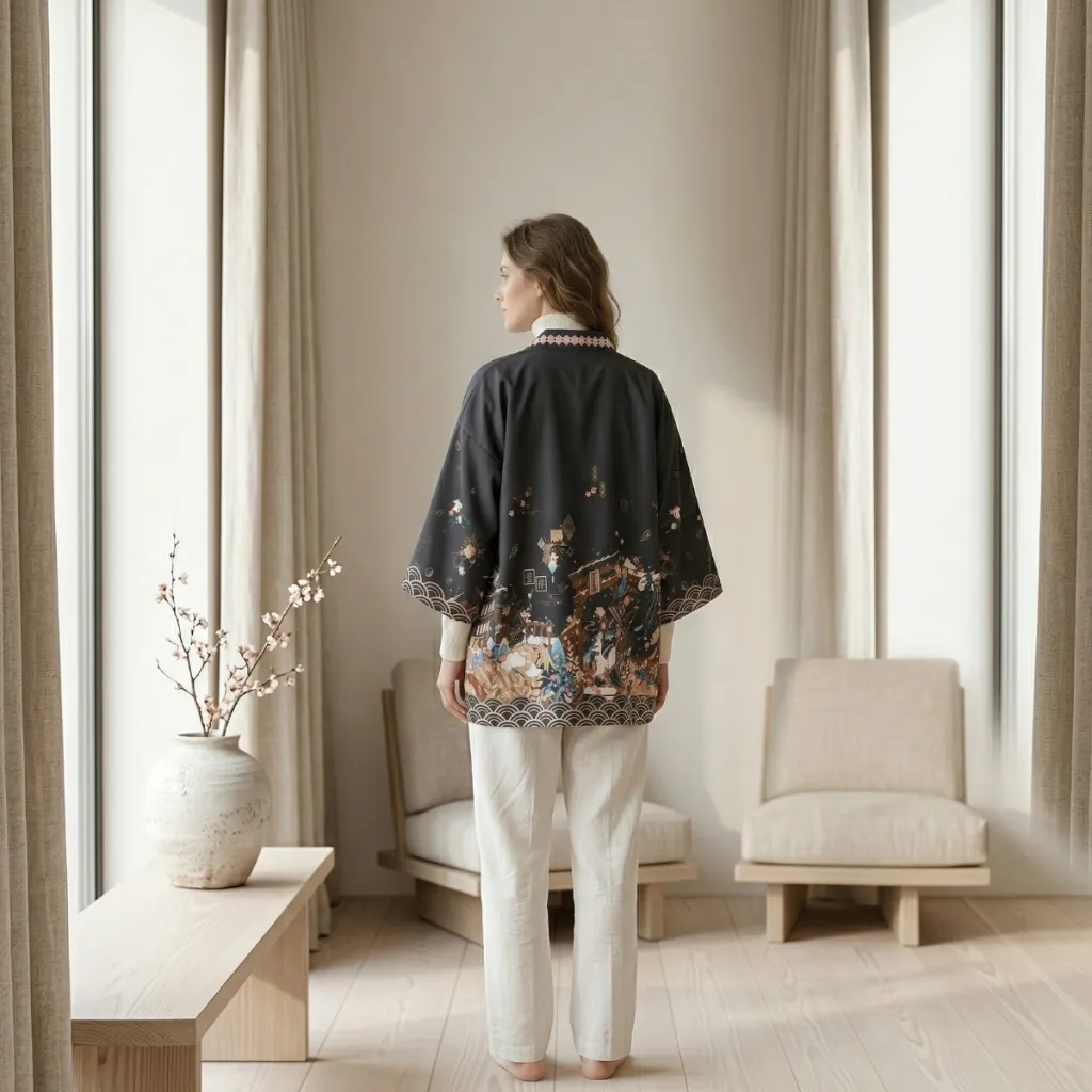 Japandi Kimono-Style Jacket for Women — flexible, beautiful styling