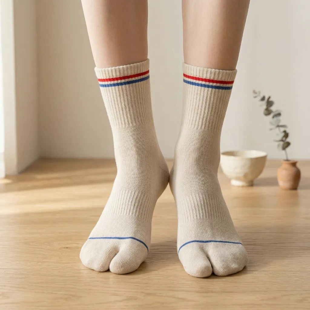 Set of 5 Pairs of Japandi Long Cotton Socks
