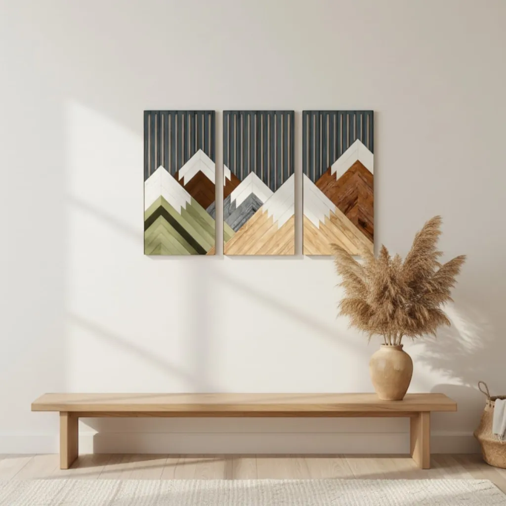 Japandi Mountain Landscape Wall Art — a piece designed for serenity