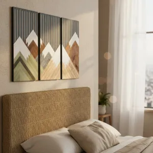 Japandi Mountain Landscape Wall Art — view 5