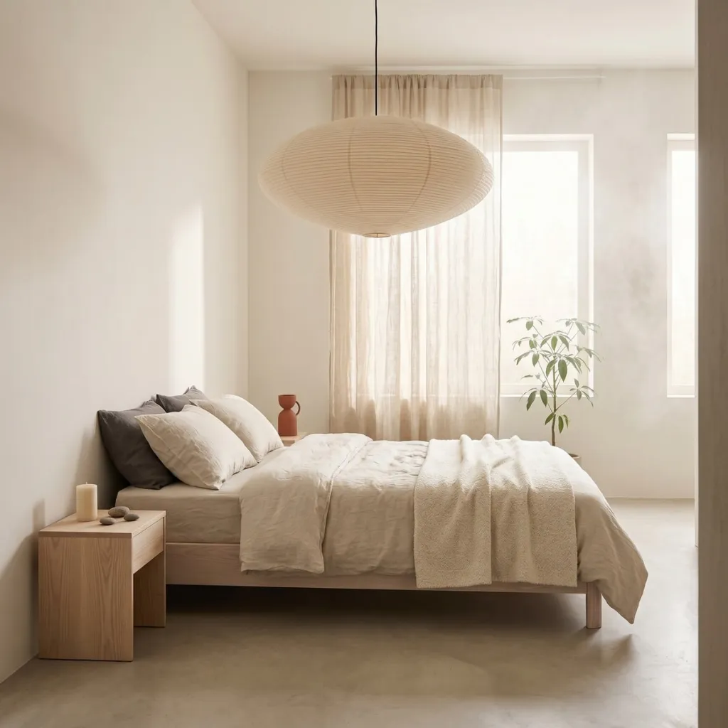 Japandi Natural Paper Ellipse Pendant Light — flexible, beautiful styling