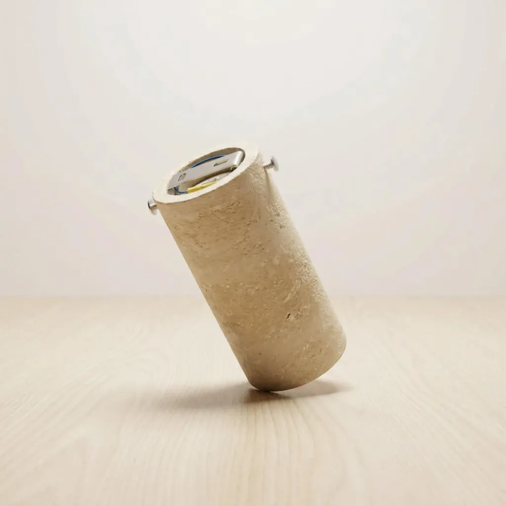 Japandi Natural Travertine Ceiling Spotlight — a piece designed for serenity