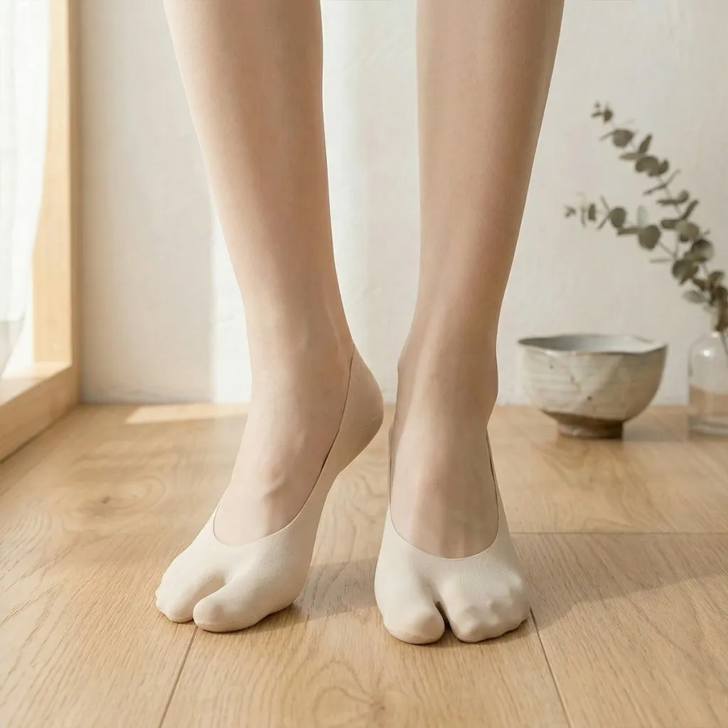 Japandi No-Show Non-Slip Socks