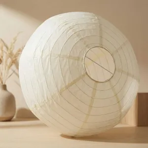 Japandi Oval Rice Paper Lamp Shade — view 3