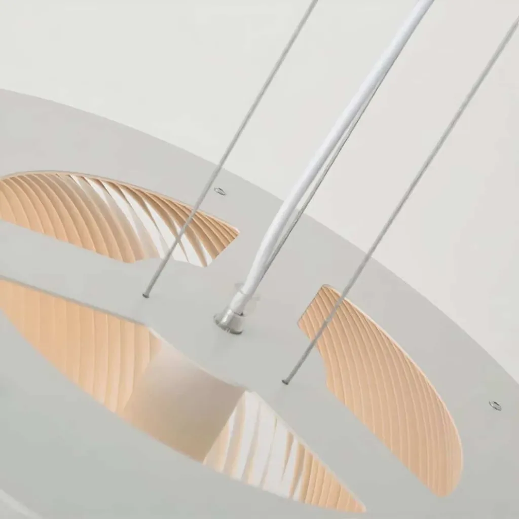 Japandi Pleated White Pendant Light — a piece designed for serenity