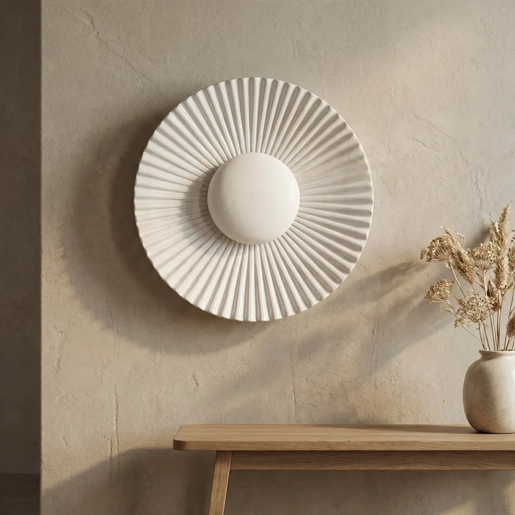 Japandi Radiant Halo Wall Sconce — flexible, beautiful styling