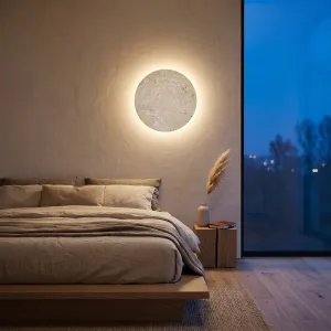 Japandi Round Indirect-Light Wall Sconce — view 5