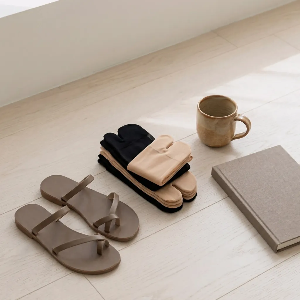 Set of 5 Pairs of Japandi Sheer Socks — where minimalism meets durability