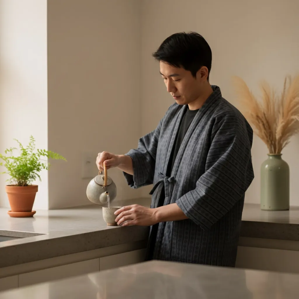 Japandi Winter Jacket for Men — where minimalism meets durability