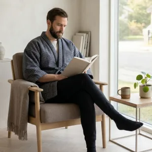 Japandi Winter Jacket for Men — view 4