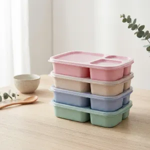 Japanese Bento Box in Pastel Recycled Wheat Fiber — view 3