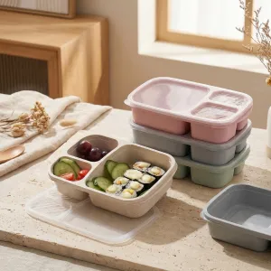 Japanese Bento Box in Pastel Recycled Wheat Fiber — view 5