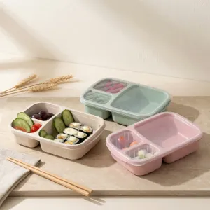 Japanese Bento Box in Pastel Recycled Wheat Fiber — view 6