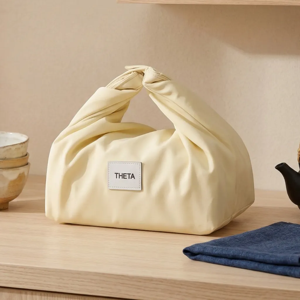 Japanese Insulated Bento Bag - Furoshiki Style