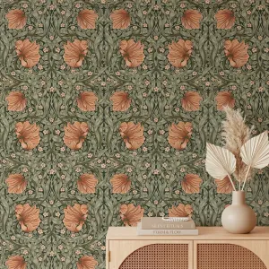 Botanical Japanese Peony Wallpaper — view 3