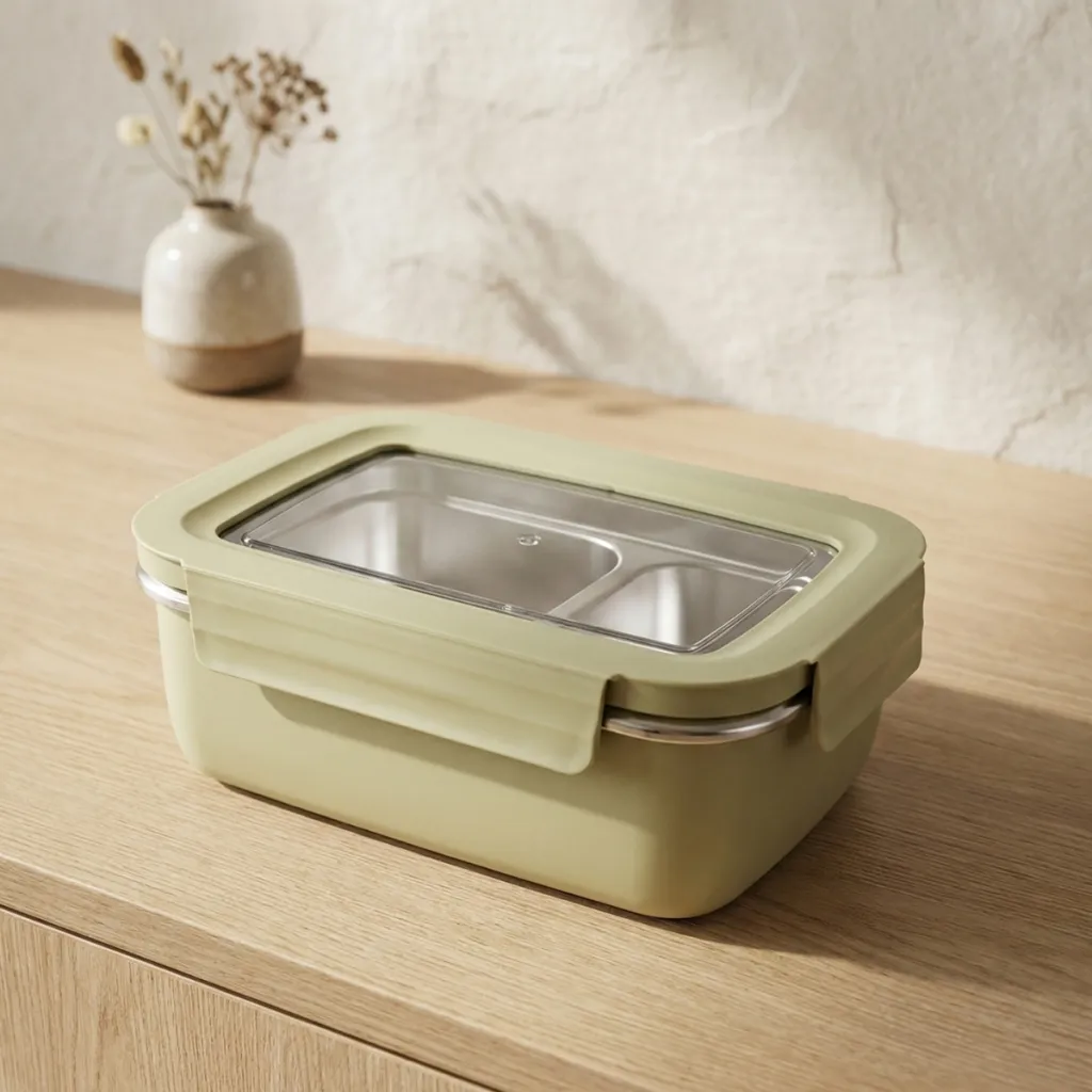 Japanese Stainless Steel Bento Box in Pastel Color
