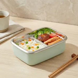 Japanese Stainless Steel Bento Box in Pastel Color — view 2