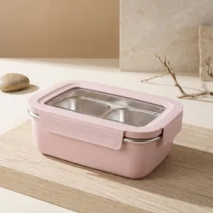 Japanese Stainless Steel Bento Box in Pastel Color — view 3