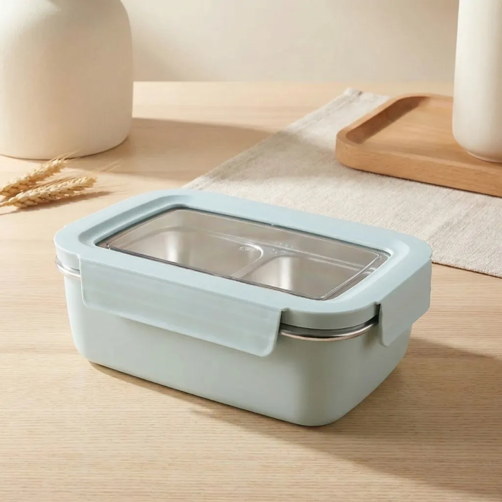 Japanese Stainless Steel Bento Box in Pastel Color