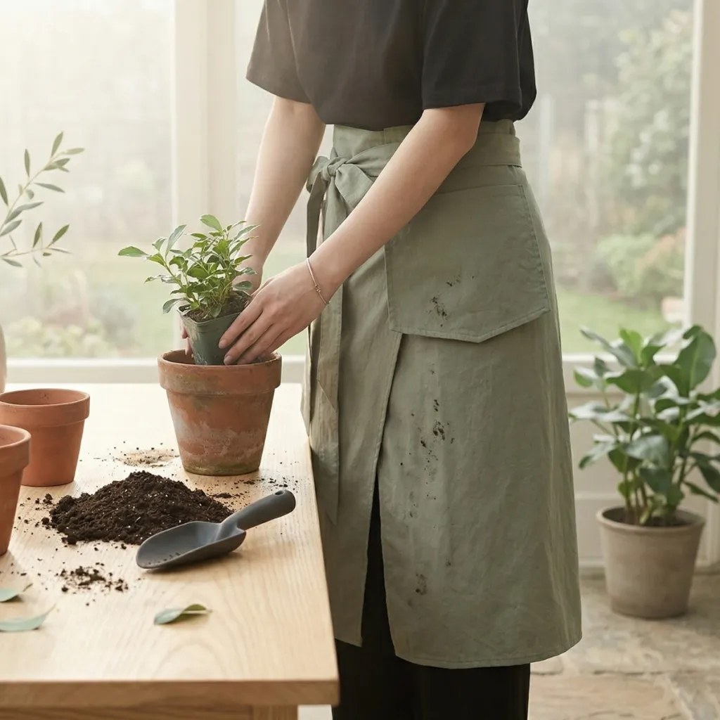 Japanese Tie-Waist Apron — flexible, beautiful styling