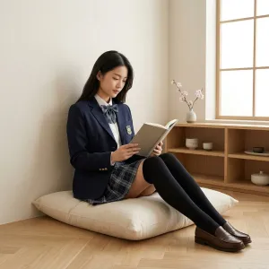 Japanese School Uniform Blazer and Plaid Skirt for Girls — view 6